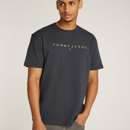 Tommy Hilfiger Ανδρική κοντομάνικη μπλούζα Gold Linear Logo Tee